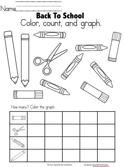 Free Back to School Kindergarten Math Worksheet - Made By Teachers