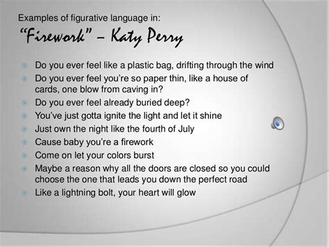 Figurative Language in Songs