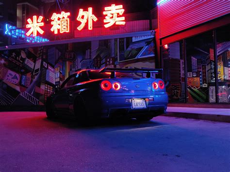 Pretty Aesthetic R34 Skyline : r/outrun