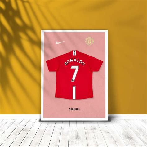 Cristiano Ronaldo Jersey Photorealistic Thermal Print - Etsy