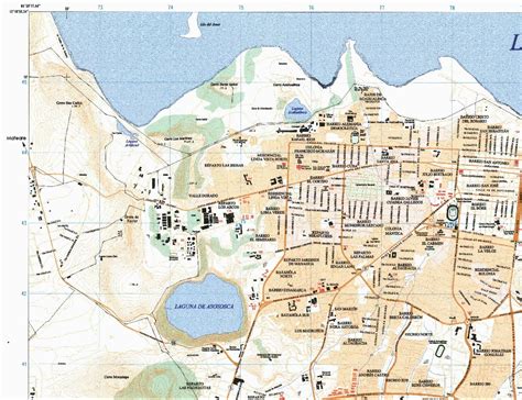 Mapa de la ciudad de Managua parte 1