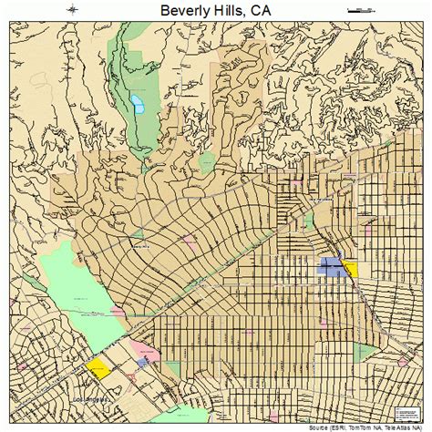 Beverly Hills California Street Map 0606308