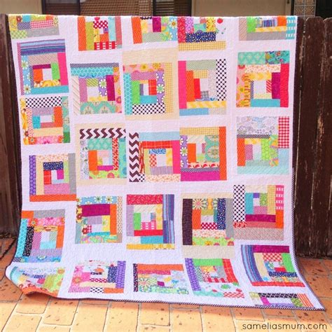 Fabric Scraps Quilt | AllFreeSewing.com