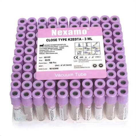 VACUUM BLOOD COLLECTION TUBE (K2 EDTA TUBE) 3ML Exporter,VACUUM BLOOD ...