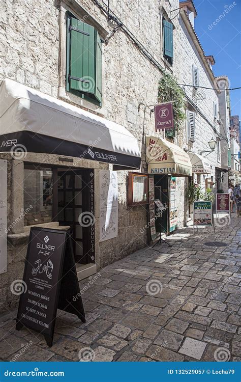 Old Town in Trogir, Croatia Editorial Photography - Image of coast ...