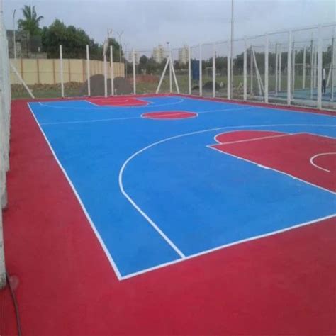 Acrylic Outdoor Basketball Court Flooring, Rs 55/sq ft Unique Sports ...