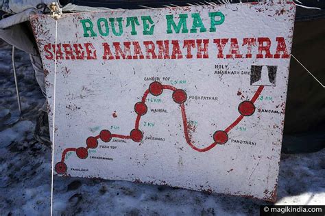 Amarnath Temple Map