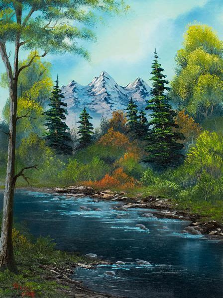 Bob Ross painting - used to watch him on PBS! His voice . . .! | Easy ...