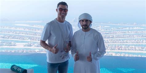 Sheikh Hamdan takes Cristiano Ronaldo to the world's highest 360° pool ...