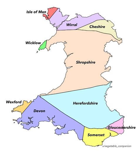 √ Counties Of Wales Map 2020 / Wales Wales Community Resources Yellow ...