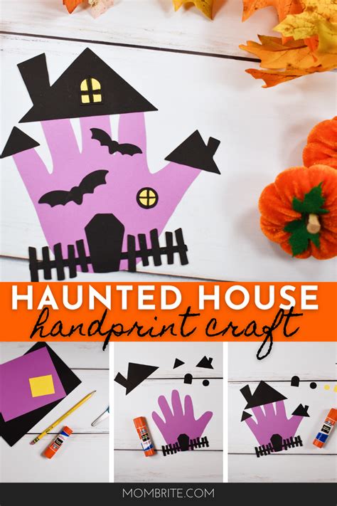 Get your kids into the Halloween spirit with this Haunted House handprint craft! You can also ...