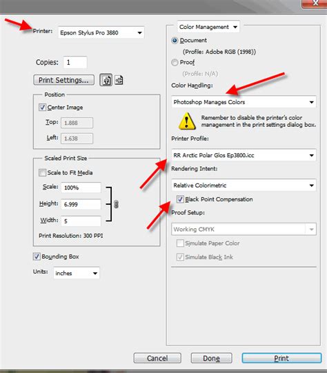 How to Use ICC Printer Color Profiles with Photoshop CS5 Epson