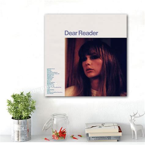 Taylor Swift Dear Reader Song Poster – Aesthetic Wall Decor