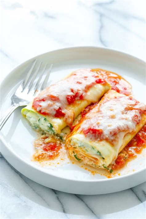 Zucchini Lasagna Rolls with Spinach & Ricotta Filling – Love and Olive Oil