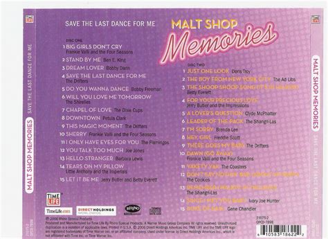 ENTRE MUSICA: MALT SHOP MEMORIES - Save the Last Dance for Me V.A