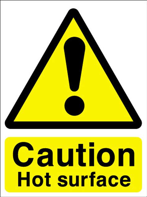 Caution hot surface sign - Signs 2 Safety