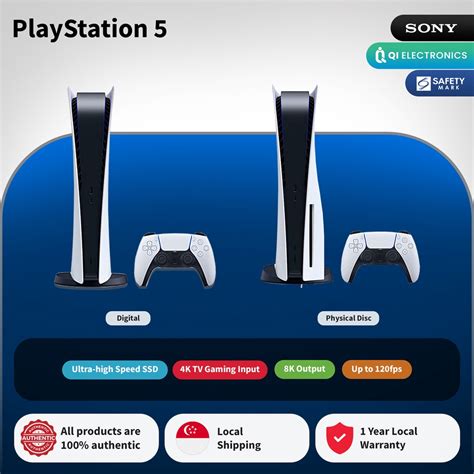 Sony Playstation 5 PS5 Console (Digital Edition / Physical Disc Edition ...