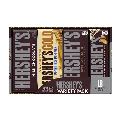 Hershey's, Chocolate Standard Bars Candy Variety Pack, 18 Ct. – Walmart Inventory Checker ...