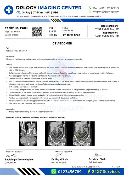 The 10 Clinical Guidelines for the CT Scan Report Preparation - Drlogy