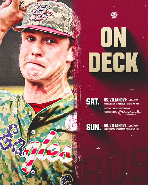 Boston College Baseball on Twitter: "⚾️n Deck Non-conference #Birdball🦅 weekend in Brighton ...