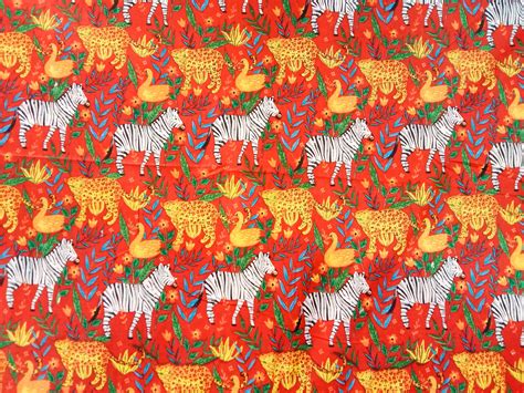 Zebra Print Cotton Fabric by the Yard Indian Fabric Handmade - Etsy