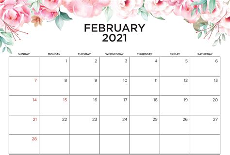 Printable February 2021 Calendar | Free Letter Templates