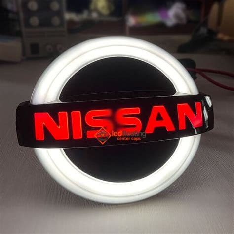 Led Black and Red Nissan Emblem