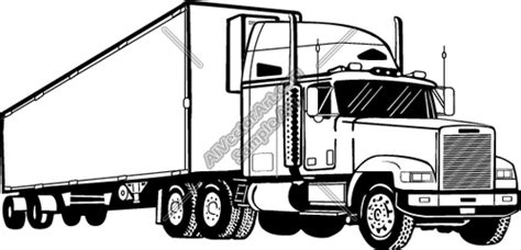 semi truck drawings | Semi1 Clipart and Vectorart: Vehicles - Semi Trucks Vectorart and ...