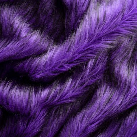 Violet Fake Fur Faux Fur Fabric by the Metre / Yard | Warehouse 2020