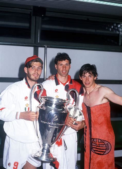 Zvonimir Boban, Marco Van Basten and Demetrio Albertini (AC Milan, 1988–1990 + 1991–2002, 293 ...