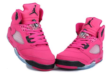 Women Air Jordan 5 Hot Pink Black , Price: $71.80 - Women Jordan Shoes ...