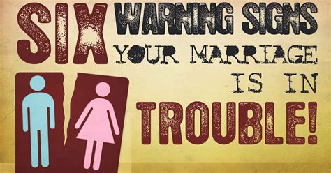 Modern Ministry: Six Warning Signs That Your Marriage is in Trouble!