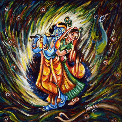 20 Modern Art Paintings Of Radha Krishna