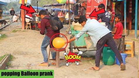 Best BIG Tyre Blast Prank with Popping Balloons || Crazy REACTION with Popping Balloon Prank ...