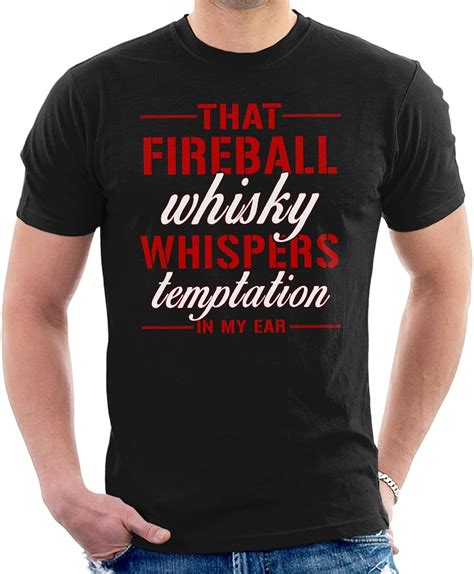 Fireball Whisky Men's T-Shirt: Amazon.co.uk: Clothing