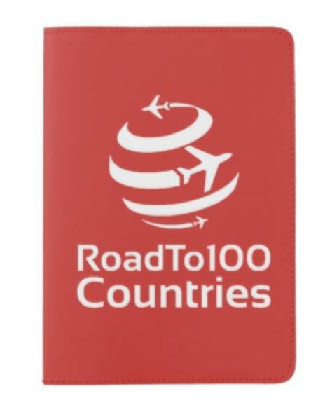 Road To 100 Countries Passport Holder- red – Road to 100 Countries