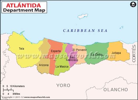 Atlantida Honduras Mapa