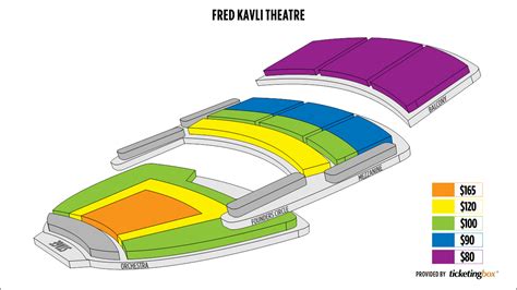 Thousand Oaks The Fred Kavli Theatre Seating Chart | Shen Yun Performing Arts