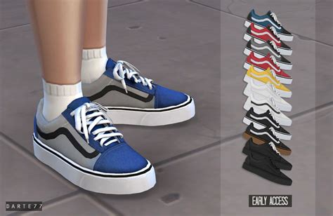 Vans Old Skool - Early Access (Released) | Sims 4 cc shoes, Sims 4 children, Sims 4