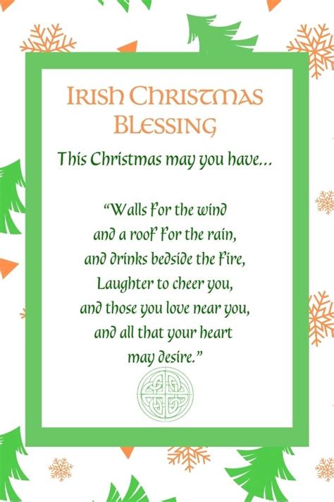 Irish Christmas Meal Blessing - Irish Christmas Blessings And Carols ...