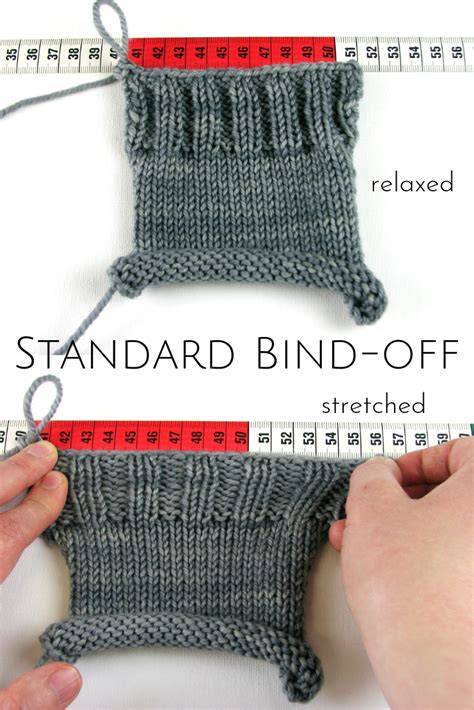 How Stretchy is Stretchy? Comparison of 12 Bind-off Methods | Bind off, Bind off knitting ...