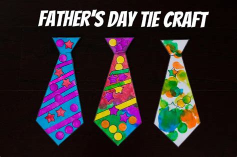 The Sweatman Family: Father's Day Tie Craft