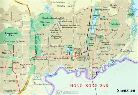 Shenzhen City Map, China Shenzhen City Map - Shenzhen Travel Guide