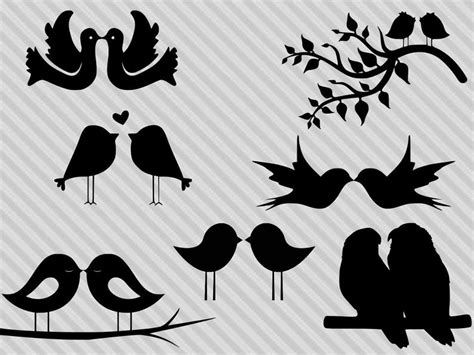 Love Bird Silhouette Vector at Vectorified.com | Collection of Love Bird Silhouette Vector free ...