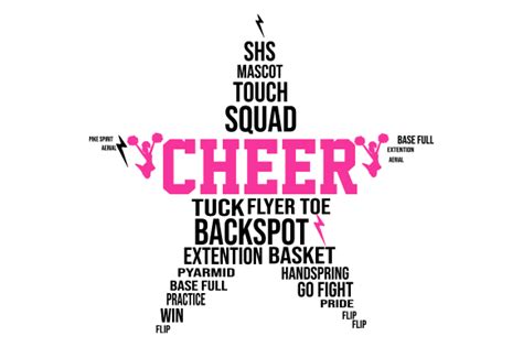 Cheer Word Art Typography SVG Design Graphic by Creative Design · Creative Fabrica