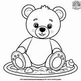Teddy Bear Playing In The Sandbox Coloring Pages sketch template