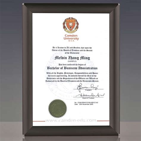 A4 Certificate Frame in Black - Wall Mount or Freestanding