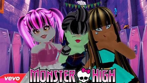 MONSTER HIGH| FRIGHT SONG| MUSIC VIDEO| Roblox Royale High - YouTube