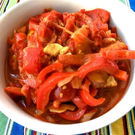 Lecsó- Hungarian Pepper-Tomato Stew