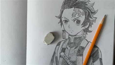 DRAWING TANJIRO!!! | DEMON SLAYER | Pencil sketch 32 - YouTube